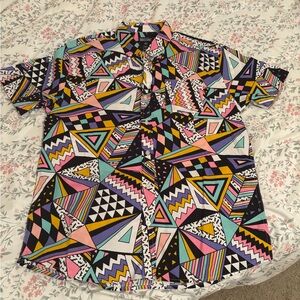 Massive Vibrant Geometric Shirt and Matching Shorts
